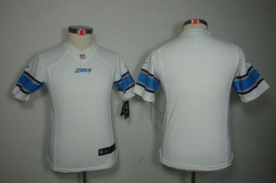 Jerseys Factory Cheap Nike Lions Blank White Youth Embroidered N
