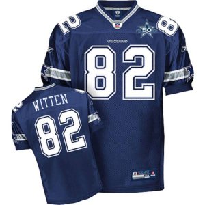 Jerseys Factory Cheap Cowboys #82 Jason Witten Blue With Team 50