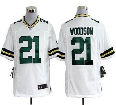 Jerseys Factory Cheap Nike Packers #21 Charles Woodson White Men