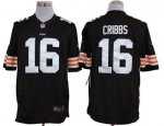 Jerseys Factory Cheap Nike Browns #16 Josh Cribbs Brown Team Col