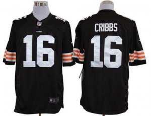 Jerseys Factory Cheap Nike Browns #16 Josh Cribbs Brown Team Col