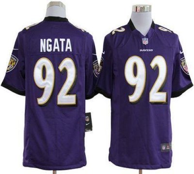 Jerseys Factory Cheap Nike Ravens #92 Haloti Ngata Purple Team C