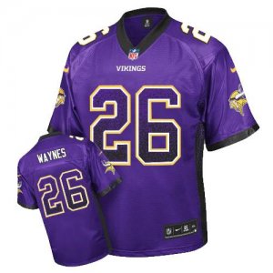 Jerseys Factory Cheap Nike Vikings #26 Trae Waynes Purple Team C
