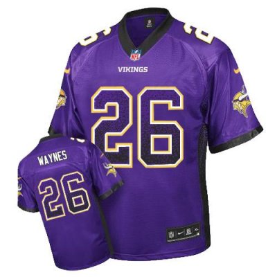 Jerseys Factory Cheap Nike Vikings #26 Trae Waynes Purple Team C