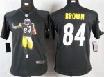 Jerseys Factory Cheap Nike Steelers #84 Antonio Brown Black Team