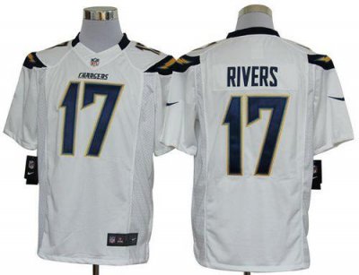Jerseys Factory Cheap Nike Chargers #17 Philip Rivers White Men'