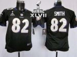 Jerseys Factory Cheap Nike Ravens #82 Torrey Smith Black Alterna
