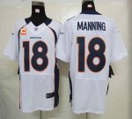Jerseys Factory Cheap Nike Broncos #18 Peyton Manning White With