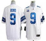 Jerseys Factory Cheap Nike Cowboys #9 Tony Romo White With C Pat