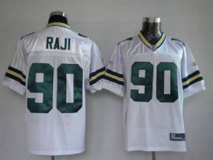 Jerseys Factory Cheap Packers #90 B.J.Raji White Embroidered You