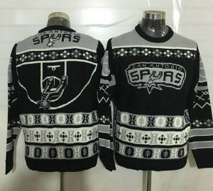 Jerseys Factory Cheap San Antonio Spurs Black Men's NBA Ugly Swe