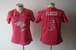 Jerseys Factory Cheap Ravens #5 Joe Flacco Pink 2011 Women's Fem