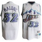 Jerseys Factory Cheap Jazz #32 Karl Malone White Throwback Stitc