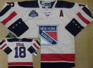 Jerseys Factory Cheap Rangers #18 Marc Staal White Embroidered 2