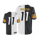 Jerseys Factory Cheap Nike Steelers #11 Markus Wheaton White/Bla