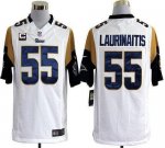 Jerseys Factory Cheap Nike Rams #55 James Laurinaitis White With