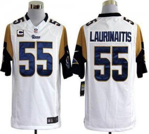 Jerseys Factory Cheap Nike Rams #55 James Laurinaitis White With