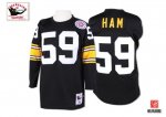 Jerseys Factory Cheap Mitchell And Ness Steelers #59 Jack Ham Bl