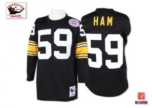 Jerseys Factory Cheap Mitchell And Ness Steelers #59 Jack Ham Bl