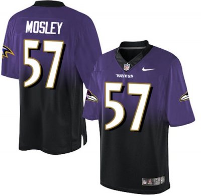 Jerseys Factory Cheap Nike Ravens #57 C.J. Mosley Purple/Black M
