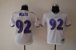Jerseys Factory Cheap Ravens #92 Haloti Ngata White Embroidered