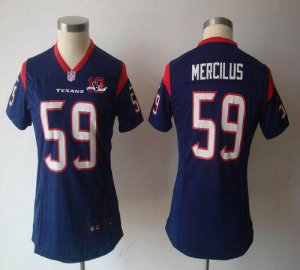 Jerseys Factory Cheap Nike Texans #59 Whitney Mercilus Navy Blue