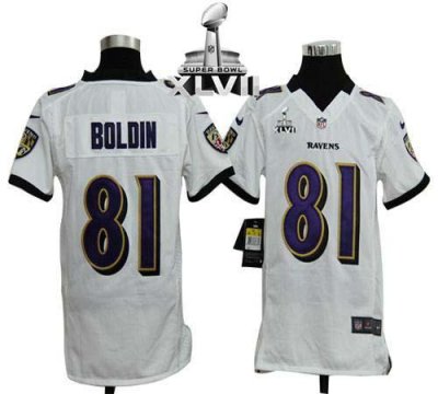 Jerseys Factory Cheap Nike Ravens #81 Anquan Boldin White Super