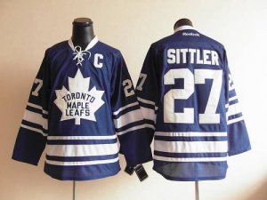 Jerseys Factory Cheap Maple Leafs #27 Darryl Sittler Blue Third