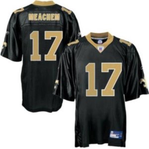 Jerseys Factory Cheap Saints #17 Robert Meachem Black Embroidere
