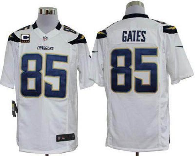 Jerseys Factory Cheap Nike Chargers #85 Antonio Gates White With