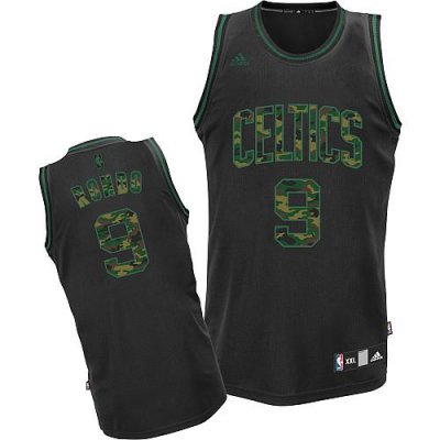 Jerseys Factory Cheap Celtics #9 Rajon Rondo Black Camo Fashion