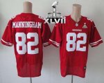 Jerseys Factory Cheap Nike 49ers #82 Mario Manningham Red Team C