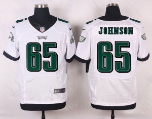 Jerseys Factory Cheap Nike Eagles #65 Lane Johnson White Men's S