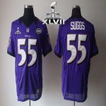 Jerseys Factory Cheap Nike Ravens #55 Terrell Suggs Purple Team