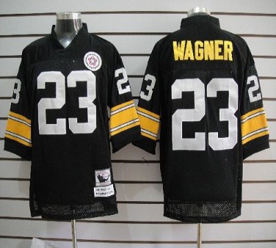 Jerseys Factory Cheap Mitchell And Ness Steelers #23 Mike Wagner