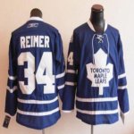 Jerseys Factory Cheap Maple Leafs #34 James Reimer Blue Embroide