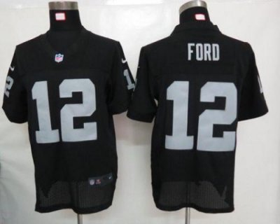 Jerseys Factory Cheap Nike Raiders #12 Jacoby Ford Black Team Co