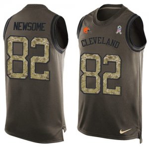 Jerseys Factory Cheap Nike Browns #82 Ozzie Newsome Green Men's