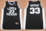 Jerseys Factory Cheap Lakers #33 Kobe Bryant Black Lower Merion