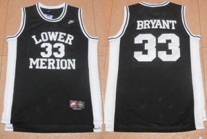 Jerseys Factory Cheap Lakers #33 Kobe Bryant Black Lower Merion