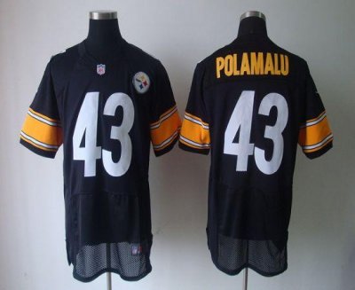 Jerseys Factory Cheap Nike Steelers #43 Troy Polamalu Black Team