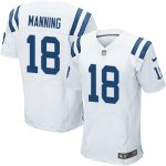 Jerseys Factory Cheap Nike Colts #18 Peyton Manning White Men's