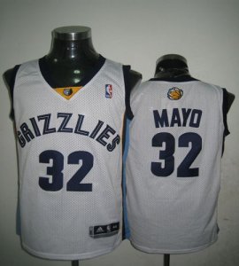 Jerseys Factory Cheap Grizzlies #32 O.J Mayo Revolution 30 White