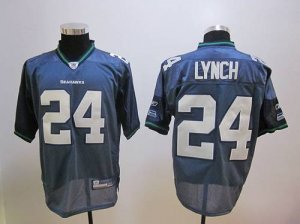 Jerseys Factory Cheap Seahawks #24 Marshawn Lynch Blue Stitched