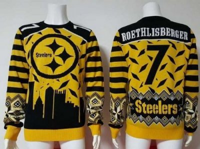 Jerseys Factory Cheap Nike Steelers #7 Ben Roethlisberger Yellow