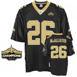 Jerseys Factory Cheap Saints #26 Deuce McAllister Black Super Bo