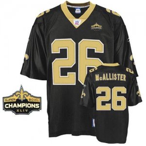 Jerseys Factory Cheap Saints #26 Deuce McAllister Black Super Bo