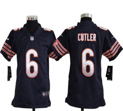 Jerseys Factory Cheap Nike Bears #6 Jay Cutler Navy Blue Team Co
