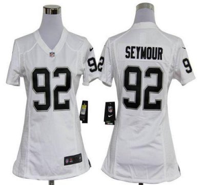 Jerseys Factory Cheap Nike Raiders #92 Richard Seymour White Wom