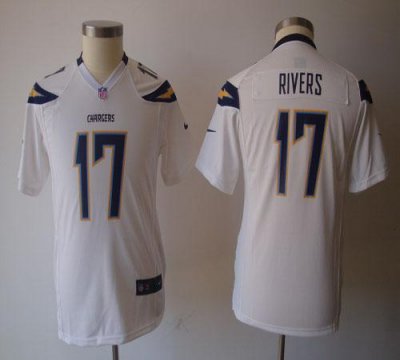 Jerseys Factory Cheap Nike Chargers #17 Philip Rivers White Yout